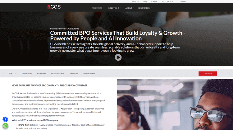 CGS (Computer Generated Solutions) IT Help Desk Outsourcing Company