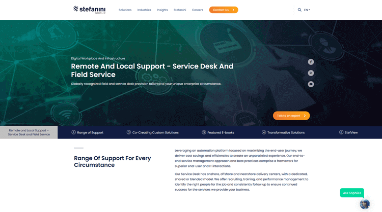 Stefanini Group IT Help Desk Outsourcing Company