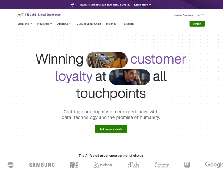 TELUS Digital Outsourced Customer Service